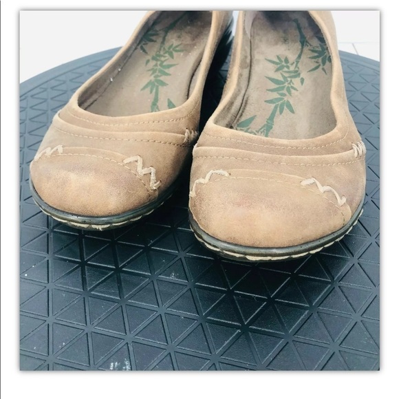 Easy Spirit Womens Espine Crest Leather Slip On Beige Wedge Loafer Shoes Size 8M - Picture 10 of 15